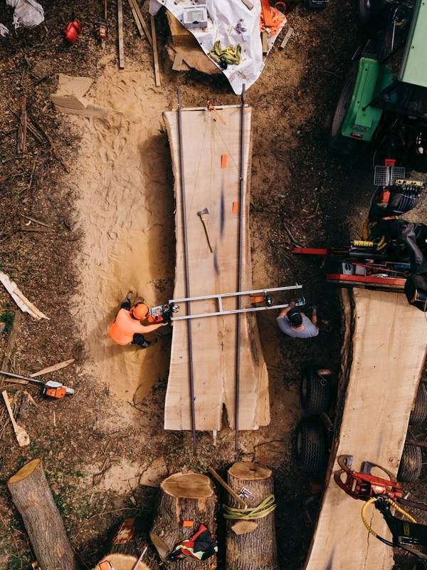 Holzunikat in Arbeit