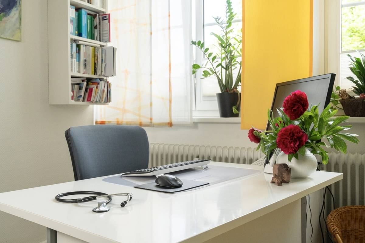 Sprechzimmer einer Praxis